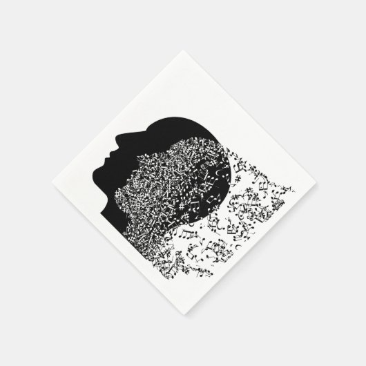 Der Geist der Musik Serviette (Ecke)