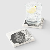 Der Geist der Musik Steinuntersetzer (Seitenansicht)