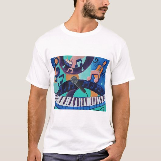 Der Geist der Musik - T - Shirt der Männer - Erwac (Vorderseite)