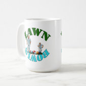Der Geist der Rasenschüsseln: Bowler und Bowls Kaffeetasse (Vorderseite Links)