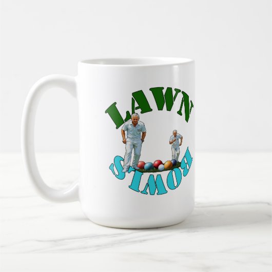 Der Geist der Rasenschüsseln: Bowler und Bowls Kaffeetasse (Links)