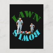 Der Geist der Rasenschüsseln: Bowler und Bowls Postkarte (Vorderseite)