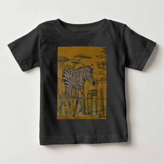 Der Geist der Serengeti: Zebra Weiden im Mara Baby T-shirt (Vorderseite)