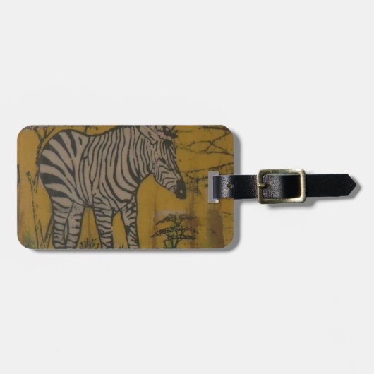 Der Geist der Serengeti: Zebra Weiden im Mara Gepäckanhänger (Vorderseite horizontal)