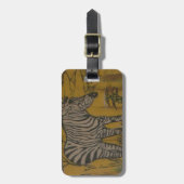 Der Geist der Serengeti: Zebra Weiden im Mara Gepäckanhänger (Vorderseite vertikal)