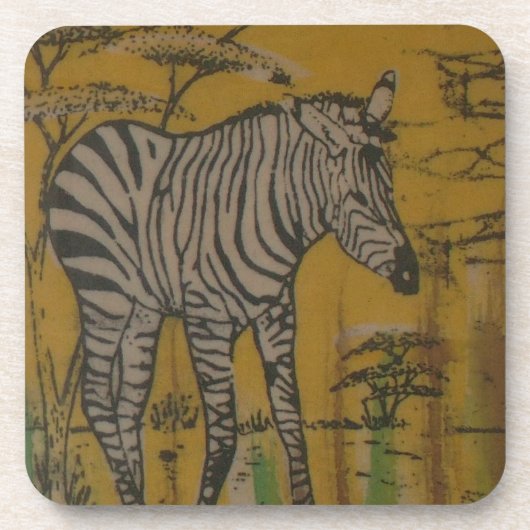 Der Geist der Serengeti: Zebra Weiden im Mara Getränkeuntersetzer (Vorderseite)