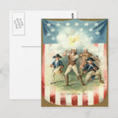 Der Geist der US-Flagge des 76 Soldier Drummer Boy Postkarte (Vorne/Hinten)