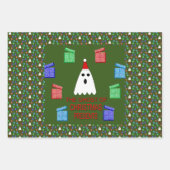 Der Geist der Weihnachten präsentiert lustige Ange Geschenkpapier Set (Vorderseite)