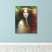 Der Geist der Weihnachten Schöne Frau Leinwanddruck (Insitu (Holzboden))