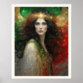 Der Geist der Weihnachten Schöne Frau Poster (Vorne)