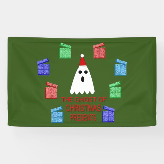 Der Geist der Weihnachtsgeschenke lustig Banner (Horizontal)