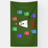 Der Geist der Weihnachtsgeschenke lustig Banner (Vertikal)