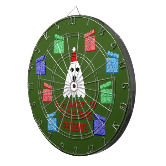 Der Geist der Weihnachtsgeschenke lustig Dartscheibe (Vorderseite rechts)