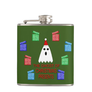 Der Geist der Weihnachtsgeschenke lustig Flachmann