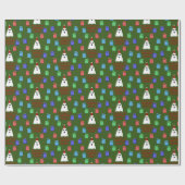 Der Geist der Weihnachtsgeschenke lustig Geschenkpapier (Flach)
