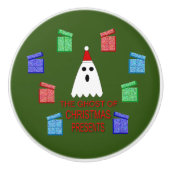 Der Geist der Weihnachtsgeschenke lustig Keramikknauf (Vorderseite)