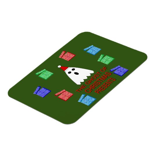 Der Geist der Weihnachtsgeschenke lustig Magnet (Linke Seite)