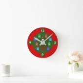 Der Geist der Weihnachtsgeschenke lustig Runde Wanduhr (Zuhause)