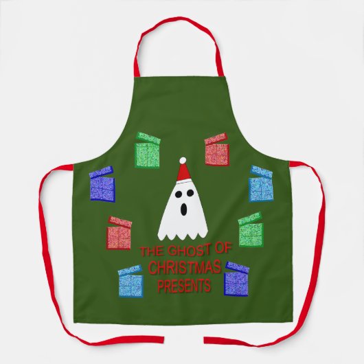 Der Geist der Weihnachtsgeschenke lustig Schürze (Vorderseite)