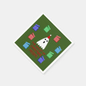 Der Geist der Weihnachtsgeschenke lustig Serviette (Ecke)
