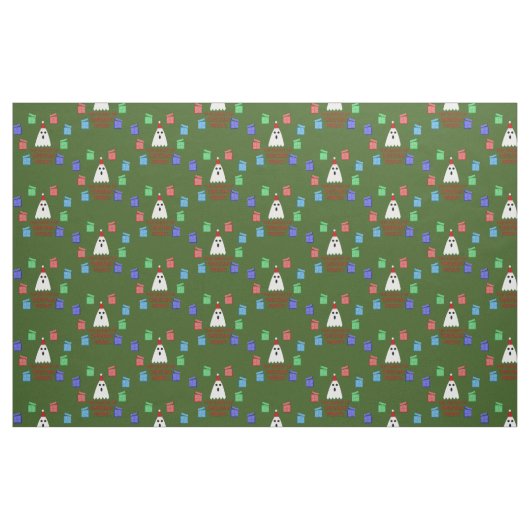 Der Geist der Weihnachtsgeschenke lustig Stoff (Fat Quarter (45,7 x 55,9 cm))