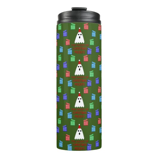 Der Geist der Weihnachtsgeschenke lustig Thermosbecher (Vorderseite)