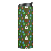 Der Geist der Weihnachtsgeschenke lustig Thermosbecher (Nach links gedreht)