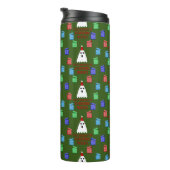 Der Geist der Weihnachtsgeschenke lustig Thermosbecher (Nach rechts gedreht)