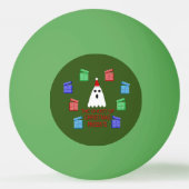 Der Geist der Weihnachtsgeschenke lustig Tischtennisball (Rückseite)