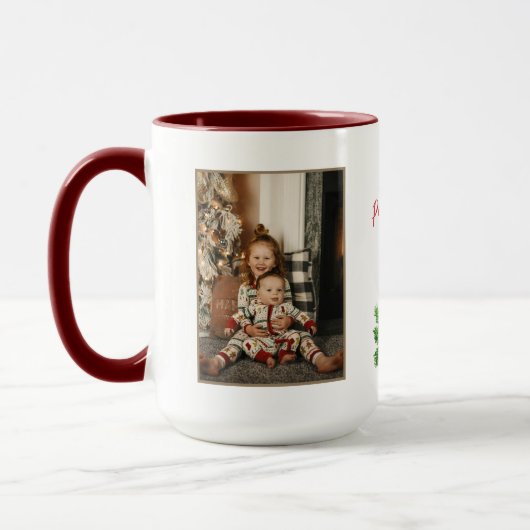 Der Geist der Weihnachtskandle Liebe & Frieden 2 F Tasse (Links)