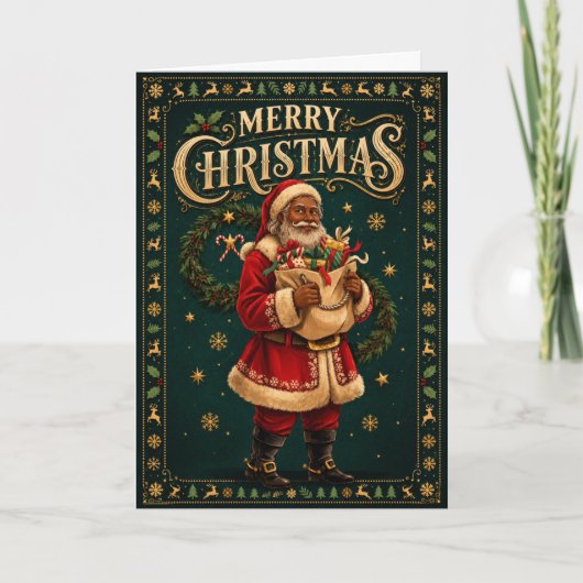 Der Geist der Weihnachtskarte Feiertagskarte (Vorderseite)