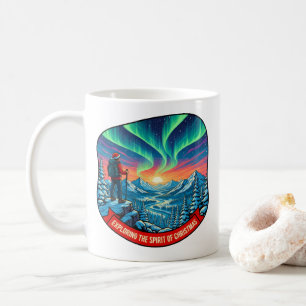 Der Geist der Weihnachtskunst erforschen Kaffeetasse