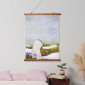 Der Geist des Frühlings Wandteppich Mit Holzrahmen (Schlafzimmer)