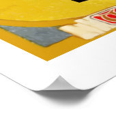 Der Geist des Geschenks (Vintage Schreibmaschinenw Poster (Ecke)