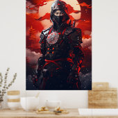 Der Geist des japanischen Ninja-Kriegers nachgeben Poster (Küche)