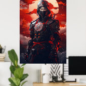 Der Geist des japanischen Ninja-Kriegers nachgeben Poster (Heimbüro)