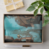 Der Geist des Steampunk Seidenpapier (Geschenk)