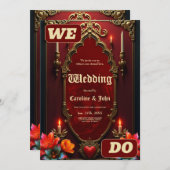 Der Geist des Vintagen Stils. Einladung (Vorne/Hinten)