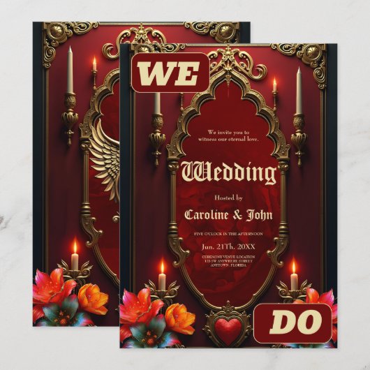 Der Geist des Vintagen Stils. Einladung (Vorne/Hinten)