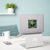 Der Geist des Waldes Aufkleber (Laptop auf Schreibtisch)