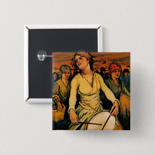 Der Geist des weiblichen Powers Button (Vorne & Hinten)