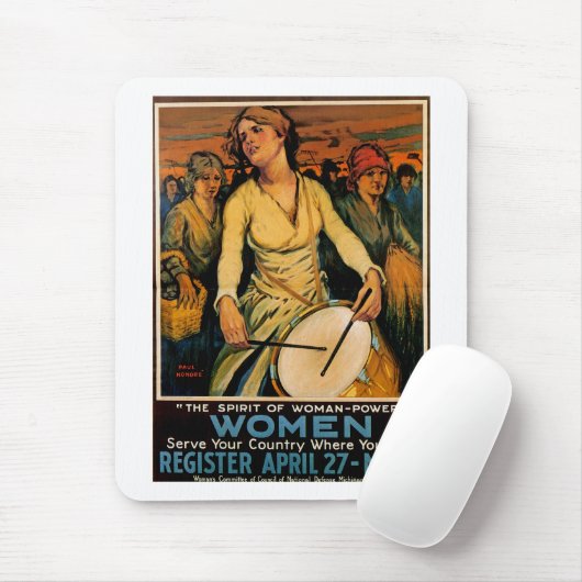 Der Geist des weiblichen Powers Mousepad (Mit Mouse)
