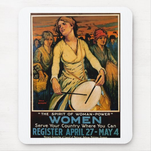 Der Geist des weiblichen Powers Mousepad (Vorne)