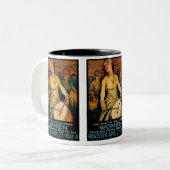 Der Geist des weiblichen Powers Zweifarbige Tasse (Vorderseite Links)