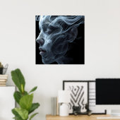 Der Geist einer Frau auf einem Wandposter Poster (Heimbüro)