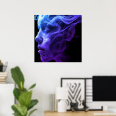 Der Geist einer Frau auf einem Wandposter Poster (Heimbüro)