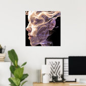 Der Geist einer Frau auf einem Wandposter Poster (Heimbüro)