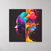 Der Geist einer Frau in blühenden Bewegungen. Leinwanddruck (Vorderseite)