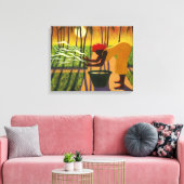 Der Geist Garten 2007 Leinwanddruck (Insitu (Wohnzimmer))