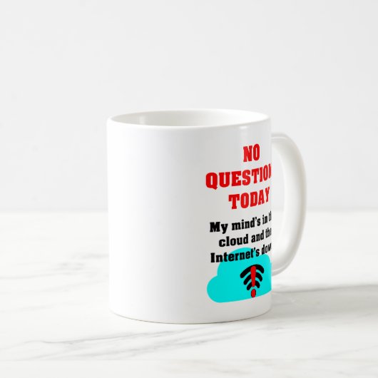 Der Geist in der Cloud Kaffeetasse (VorderseiteRechts)